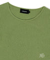 Mahagrid Cut Off Long Sleeve Knit