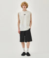 Marithé François Girbaud SORONA COOL SMALL CLASSIC LOGO SLEEVELESS light heather gray