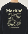 Marithé François Girbaud [REGEN] LEMON GRAPHIC OVERSIZED SWEATSHIRT navy