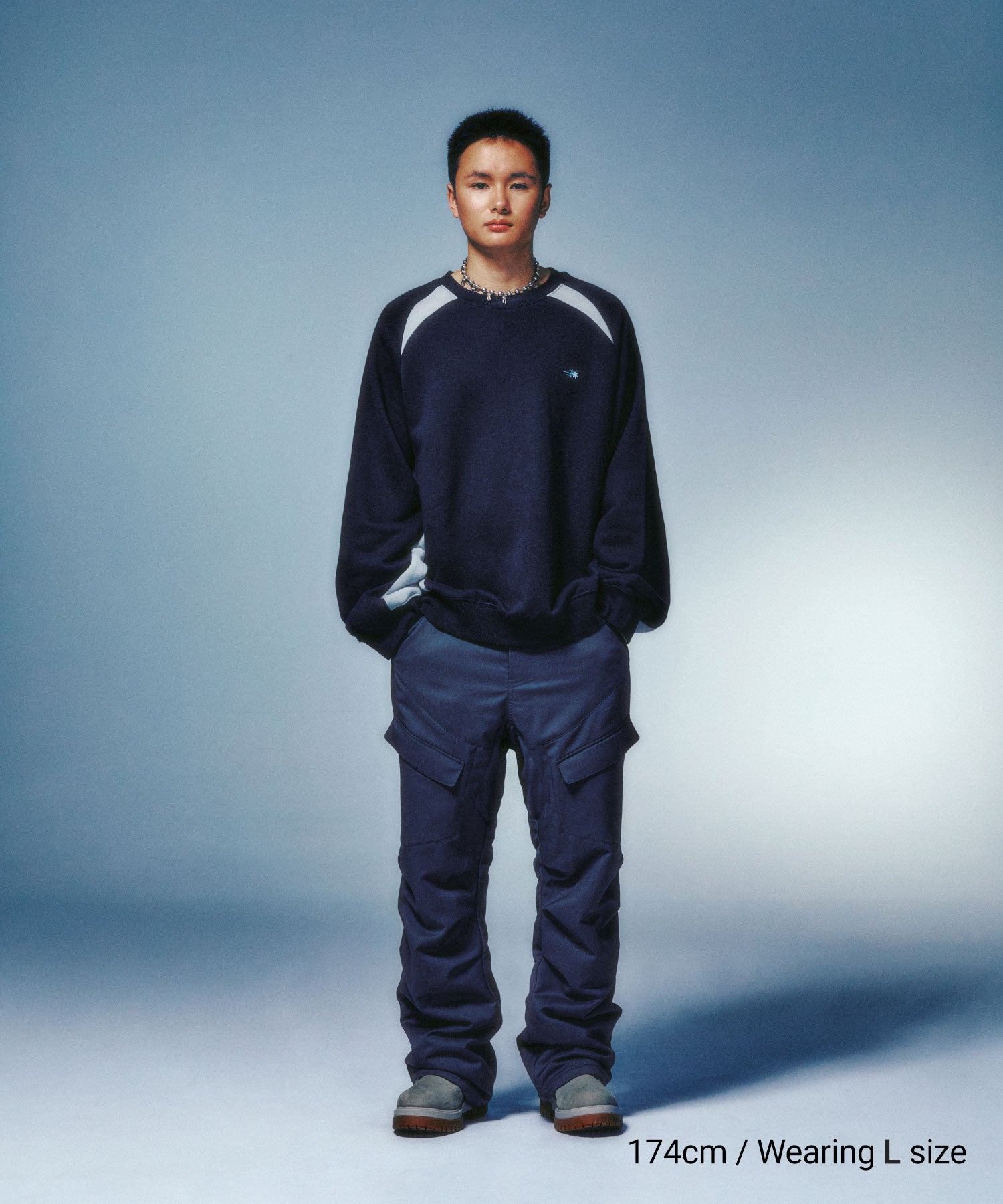 Nice Ghost Club Sporty Line Sweatshirts [Black]