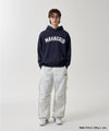 Mahagrid Twill Cut Off Applique Hoodie