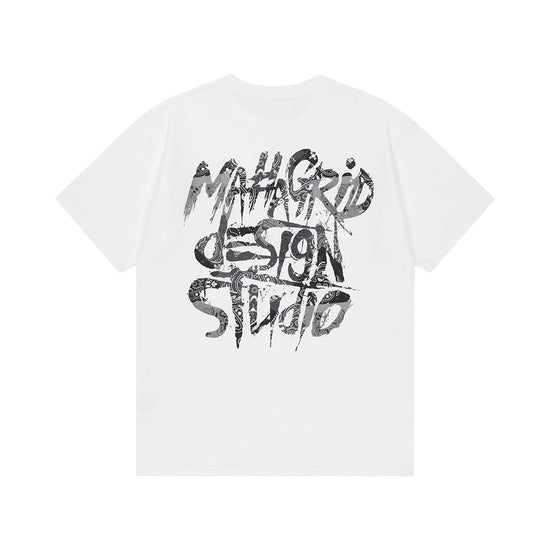 Mahagrid Paisley Slash Logo Tee