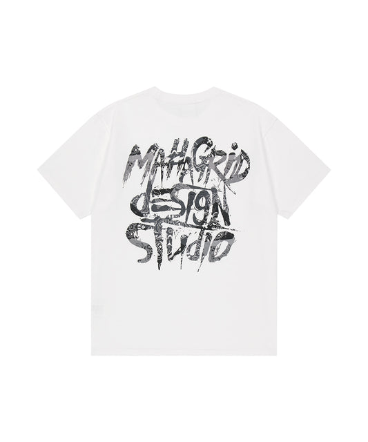 Mahagrid Paisley Slash Logo Tee
