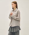 Marithé François Girbaud W PATTERN SHEER SHIRT
