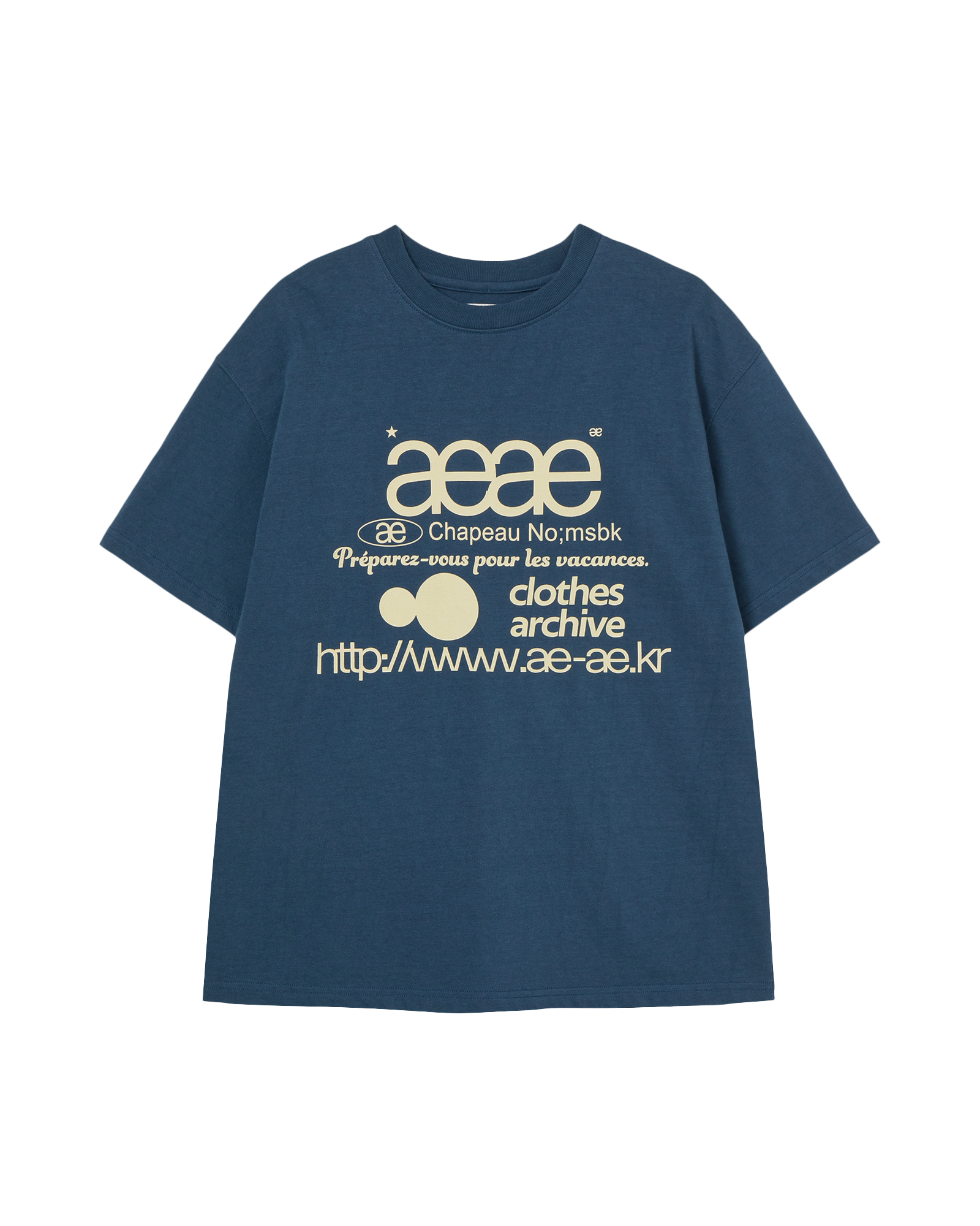 AEAE Scheduled for Shipment on 6/11 - Web Logo T-Shirt in Indigo