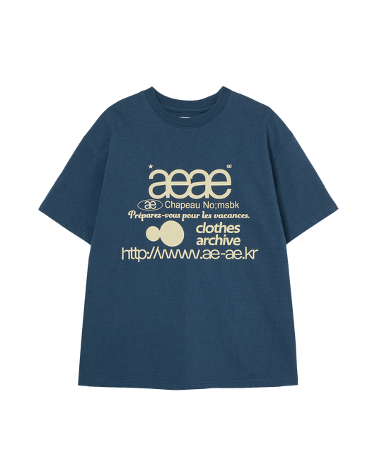 AEAE Scheduled for Shipment on 6/11 - Web Logo T-Shirt in Indigo