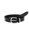 Mahagrid STITCH LEATHER BELT [BLACK]