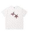 Cavish Twin Star Striped Applique Short Sleeve Tee