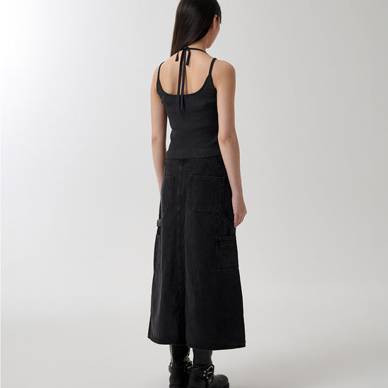 Mahagrid Lettering Sleeveless Knit