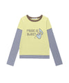 Cavish Women's Strawberry Layered Long Sleeve Tee