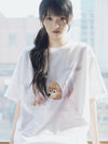 ADLV AC Bear Baby Face Bunny Short Sleeve T-Shirt