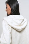 General Idea WOMAN Snap Hoodie Full Zip [OATMEAL]