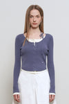 General Idea WOMAN Strap Layered Cardigan
