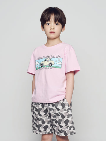ADLV Kids Happy Driver Short Sleeve T-Shirt