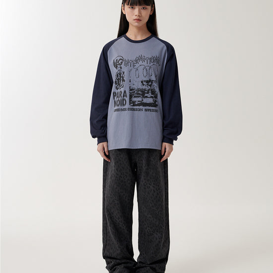 Mahagrid International Raglan Long Sleeve Tee