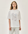Marithé François Girbaud W UNICORN GRAPHIC OVERSIZED TEE