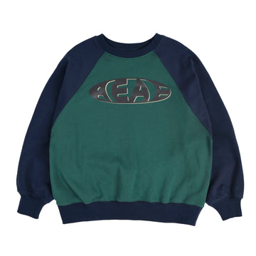 AEAE Vintage Logo Raglan Sweatshirts - Navy/Green