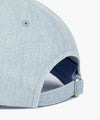 Marithé François Girbaud DENIM WASHING SMALL CLASSIC LOGO COVERED CAP light blue