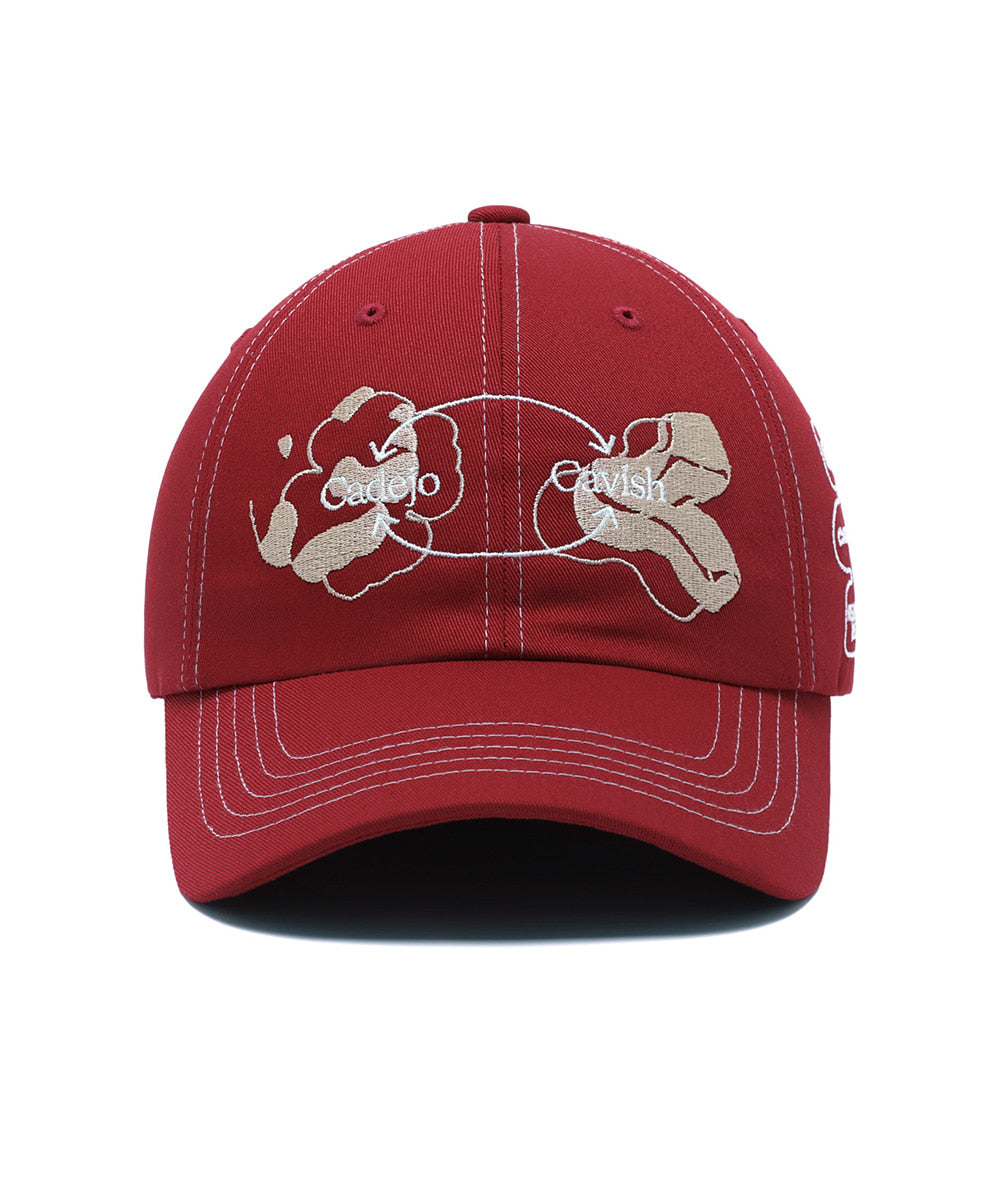 Cavish CAVISH X CADEJO STITCH POINT CAP [RED]