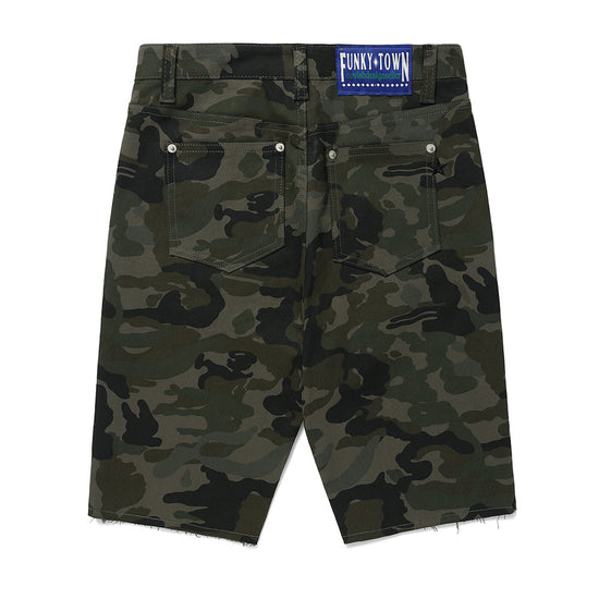 Cavish W WOODLAND BIKER SHORTS [CAMO]