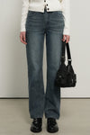 General Idea WOMAN Washed Straight Denim Pants