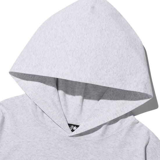 Nice Ghost Club Star Girl Big Big Long Sleeve Hoodie [Light Grey]