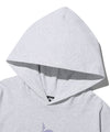Nice Ghost Club Star Girl Big Big Long Sleeve Hoodie [Light Grey]