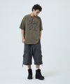 Mahagrid Bermuda Utility Cargo Shorts