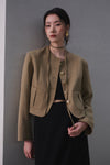 General Idea WOMAN Strap Collarless Jacket