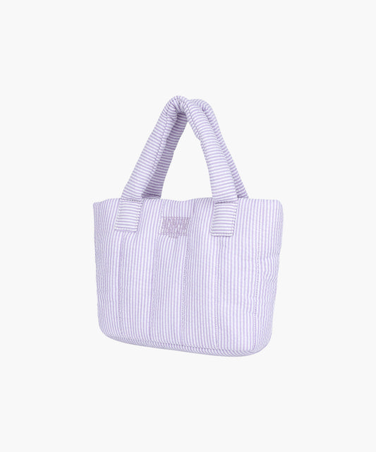 Marithé François Girbaud CLASSIC LOGO SEERSUCKER PADDING BAG purple