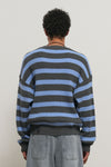 General Idea MAN Stripe Cotton Crew Neck Knit