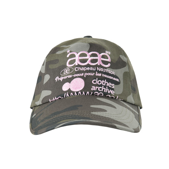 AEAE Web Logo Camo 5 Panel Cap