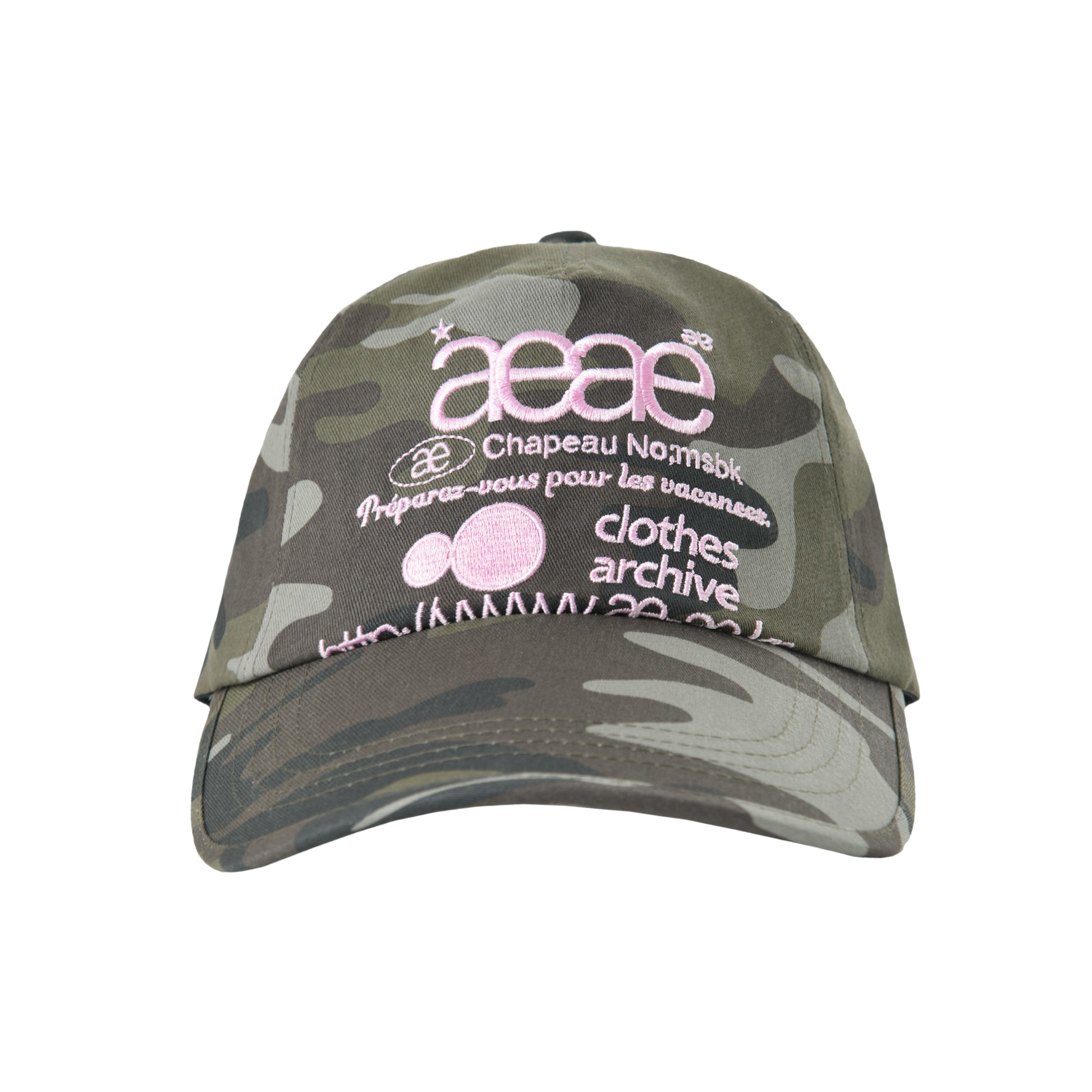AEAE Web Logo Camo 5 Panel Cap