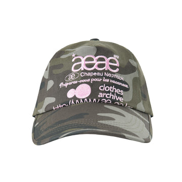AEAE Web Logo Camo 5 Panel Cap