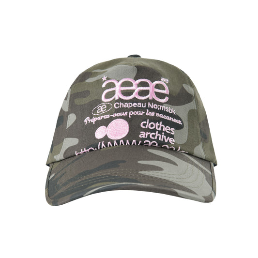 AEAE Web Logo Camo 5 Panel Cap