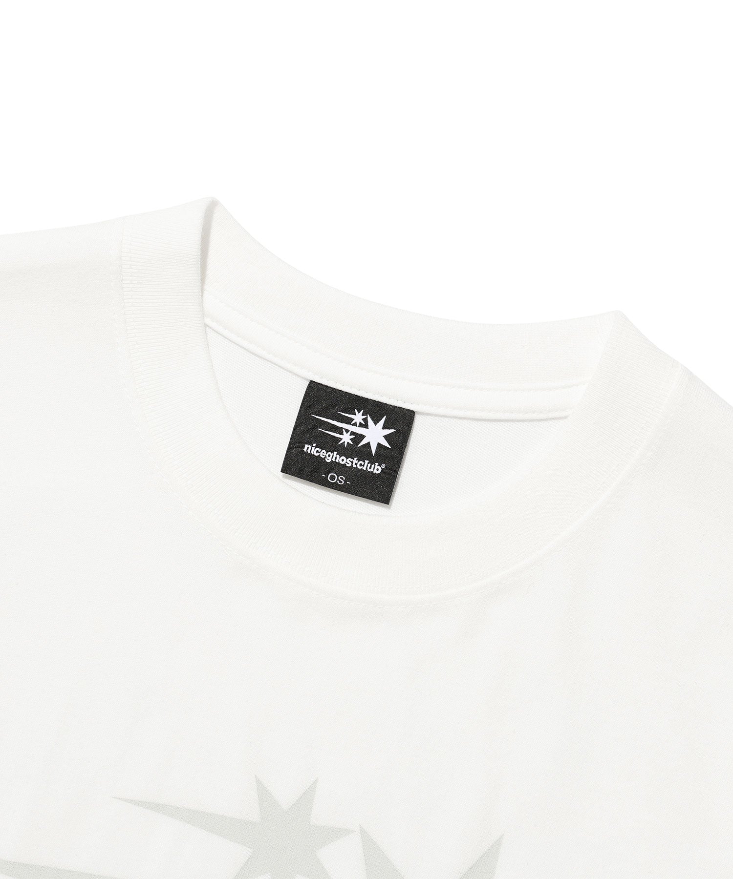 Nice Ghost Club 3 Stars Symbol Crop Slim Tee