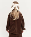 Marithé François Girbaud Kids Eiffel Label Corduroy Shirt Jacket Brown