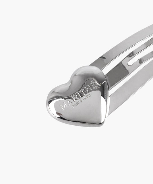 Marithé François Girbaud REGULAR LOGO HEART HAIR PIN 2PACK