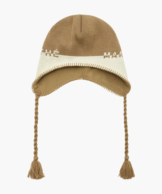 Marithé François Girbaud Regular Logo Earflap Beanie