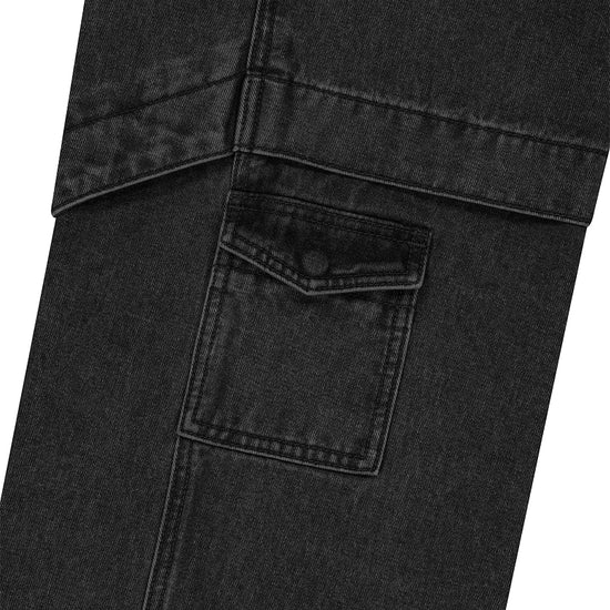Mahagrid Wide Cargo Denim Pant
