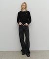 Marithé François Girbaud W Basic Crop Knit Pullover
