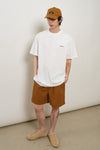 General Idea UNISEX Temperature Cut Cooling Logo Short Sleeve T-Shirt [WHITE]