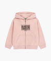 Marithé François Girbaud Kids Classic Logo Embroidery Hoodie Zip-Up Blue