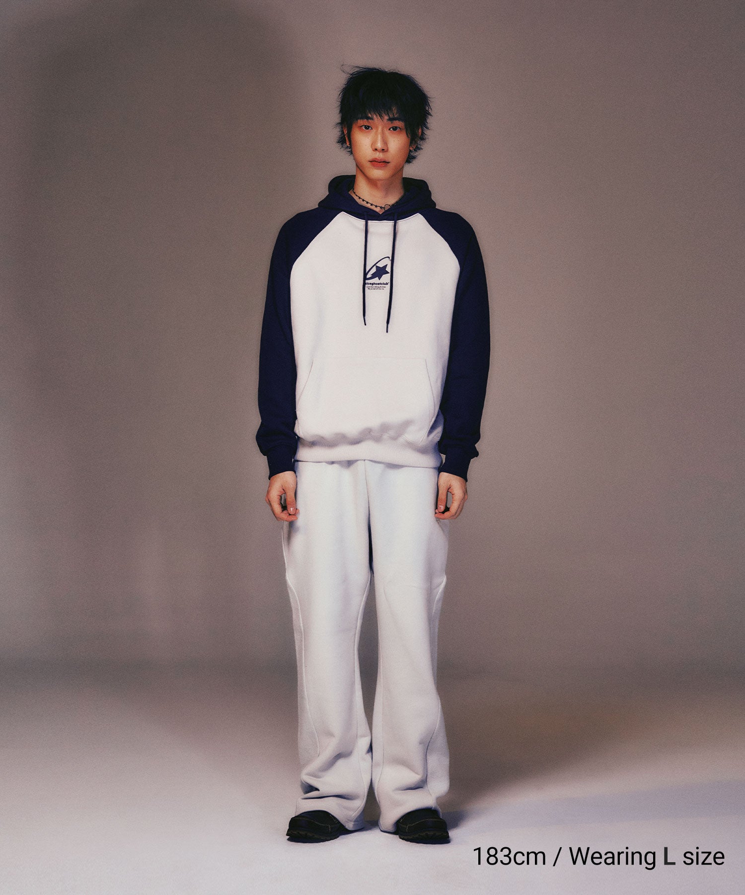 Nice Ghost Club Boots Cut Panel Sweat Pants