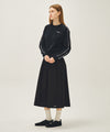 Marithé François Girbaud Women's Cotton Waist Wrinkle Skirt