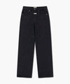 Marithé François Girbaud Women's Straight Fit Raw Denim Pants Black