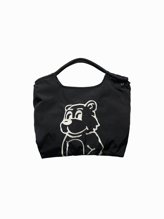 ADLV Drawstring Nylon Shoulder Bag