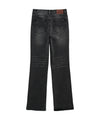 Bitter Cells Katie Slit Straight Denim Pants - Black