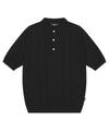 Mahagrid Diamond Half Knit Polo