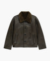 Marithé François Girbaud Faux Leather Over Fit Mustang Jacket Black